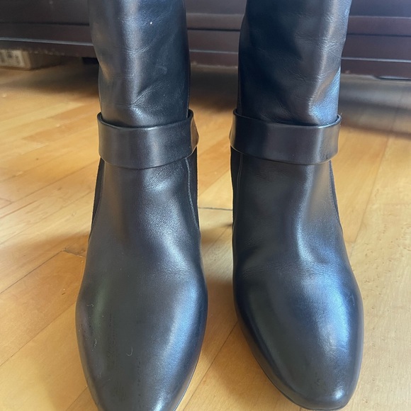 Chloe Leather & Suede Combo Booties - Picture 4 of 4